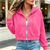 Cardigan à capuche décontracté pour femme - Sweat à capuche - Veste pour le printemps et l'automne - Idéal pour superposer