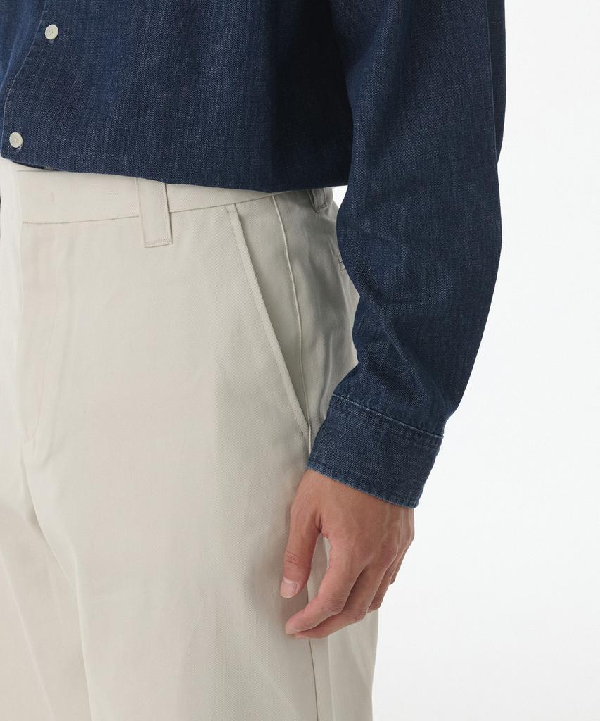 Musinsa Standard Heavyweight Cp Wide Chino Pants [Dusty Cream]