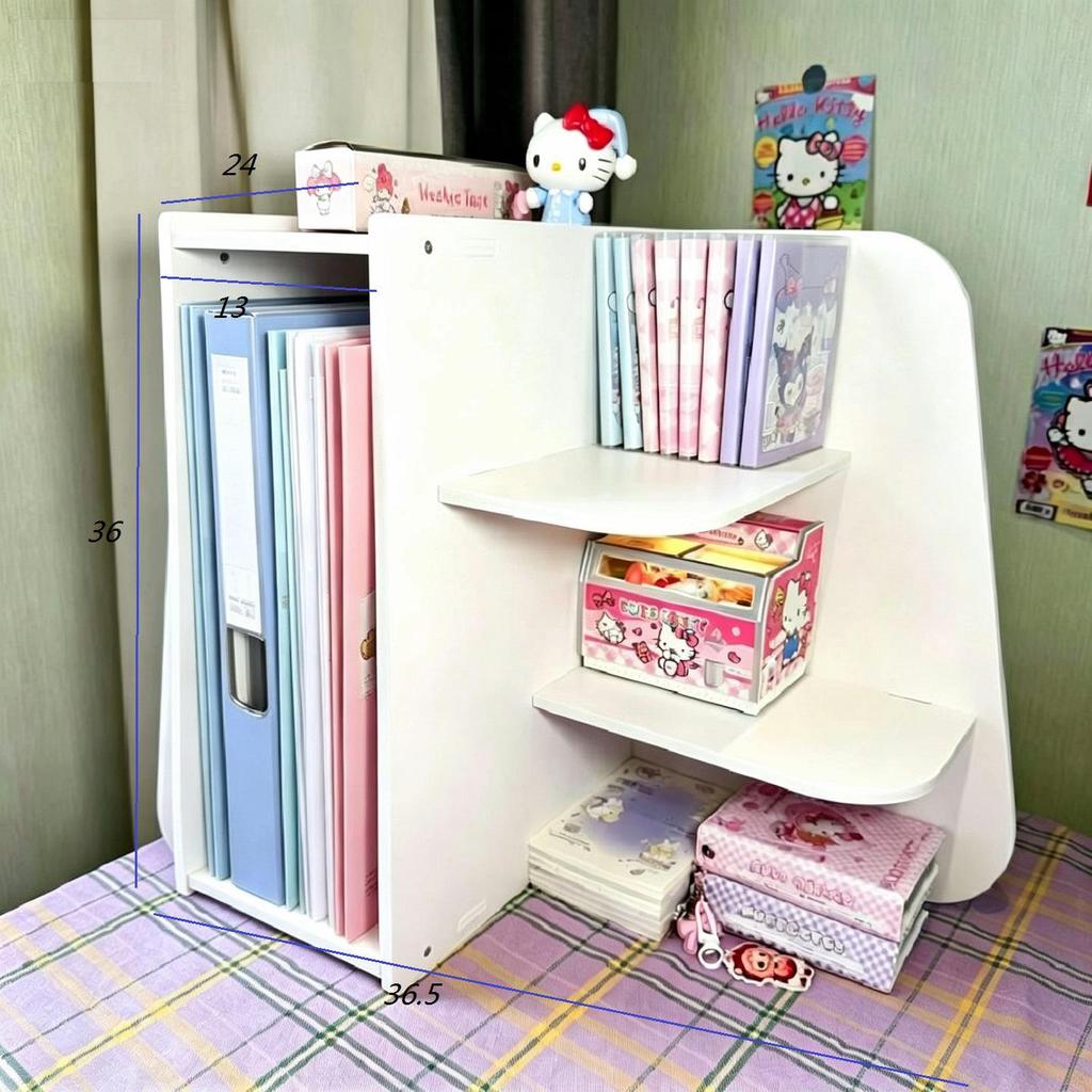 Simple Corner Desktop Organizer Shelf for Dorms and Offices