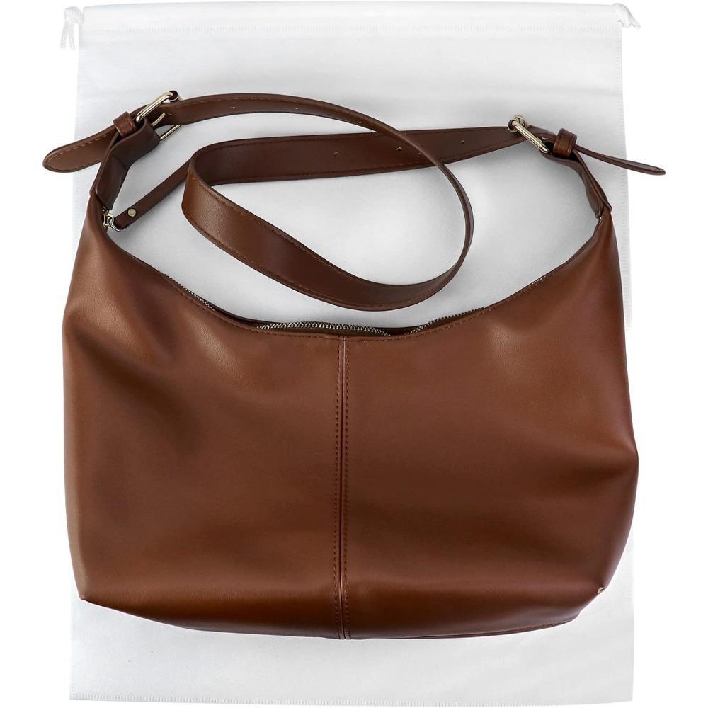 Pokrowce przeciwkurzowe ze sznurkiem, 6 szt. Oddychająca włóknina Duży materiałowy woreczek do przechowywania Worek ze sznurkiem na torebki, portmonetki, buty