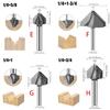 90 Degree V Trench Routers Bit Tungstens Carbides Woodworking Tool For Precise Edging And Grooving
