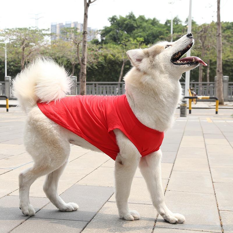 Golden Retriever Samoyed Cat Clothes Vests Dog and Cat Clothes Pet Supplies Cotton