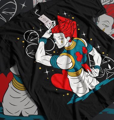 Hisoka T-Shirt Hunter X Hunter Manga Strip HXH Anime Unisex Tshirt T-Shirt Tee