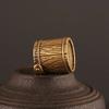 Small Crafts Mini Vintage Copper Bucket Lucky Keychain Hanging Copper Tote Bucket Car Chain Ring Lucky Keychain Home Decoration