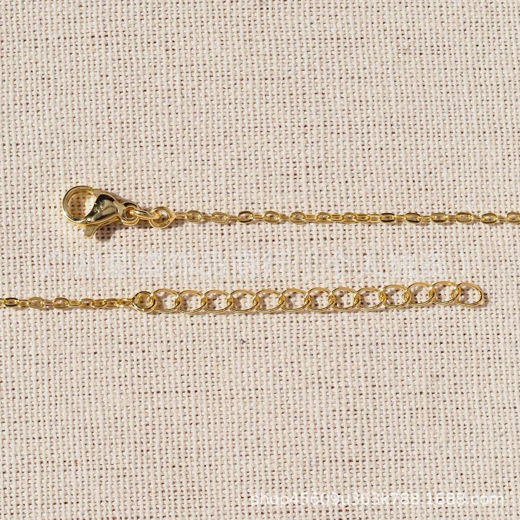 Heart Pendant Gold-Plated Zirconia Necklace - High-End Women’s Clavicle Chain