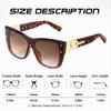 Luxury Brand Designer Sunglasses Women Rimless Cat Eye Sun Glasses Ladies Fashion Gradient