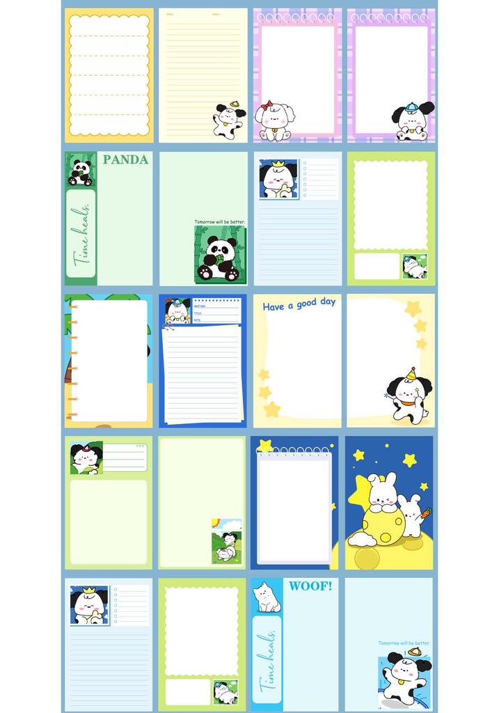 A5 Student Cartoon Notebook: Cute, Colorful, Thick Pages, Ideal for Elementary School Diary.