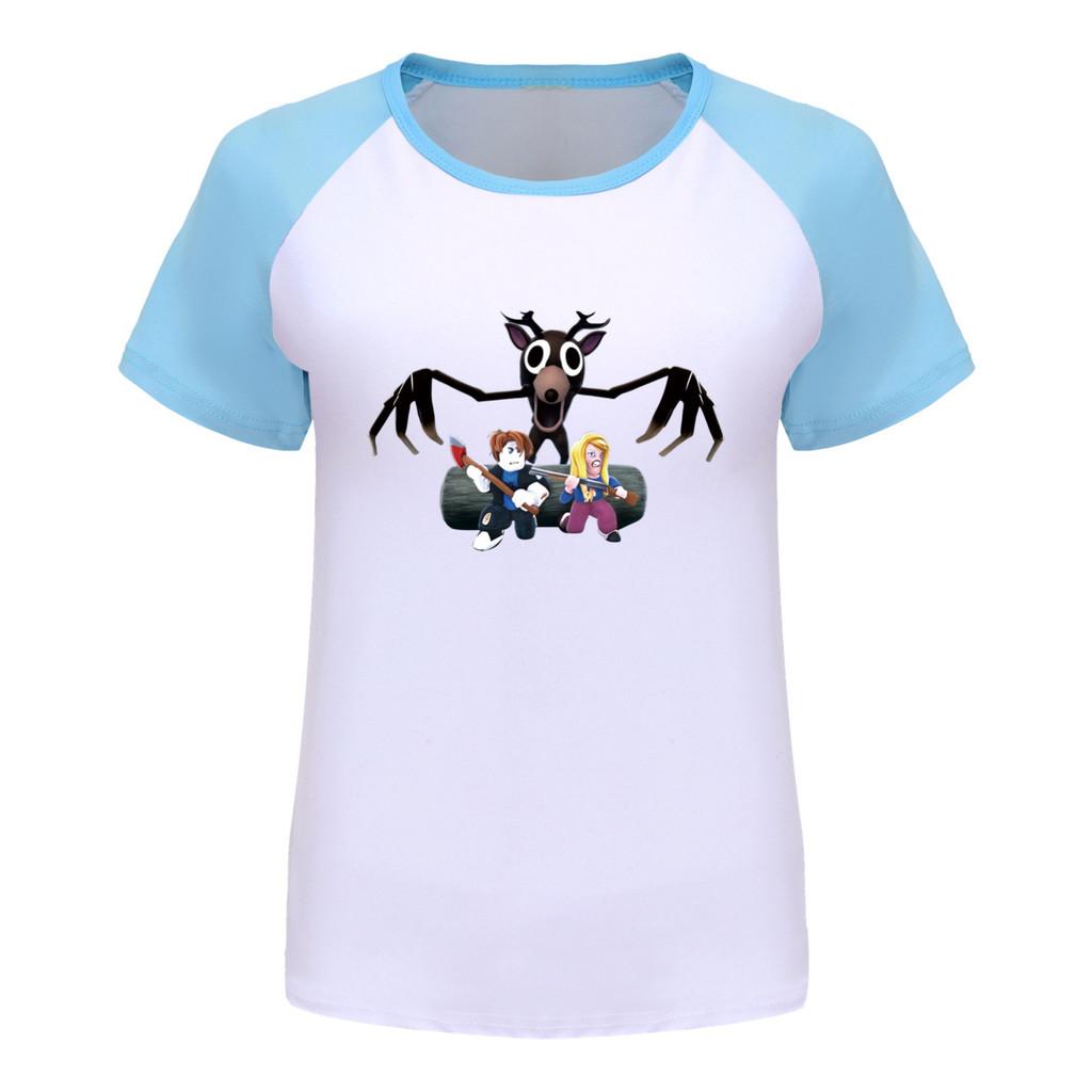Kids Girls Boys 99 Nights In the Forest Print Raglan Short Sleeves T-Shirt