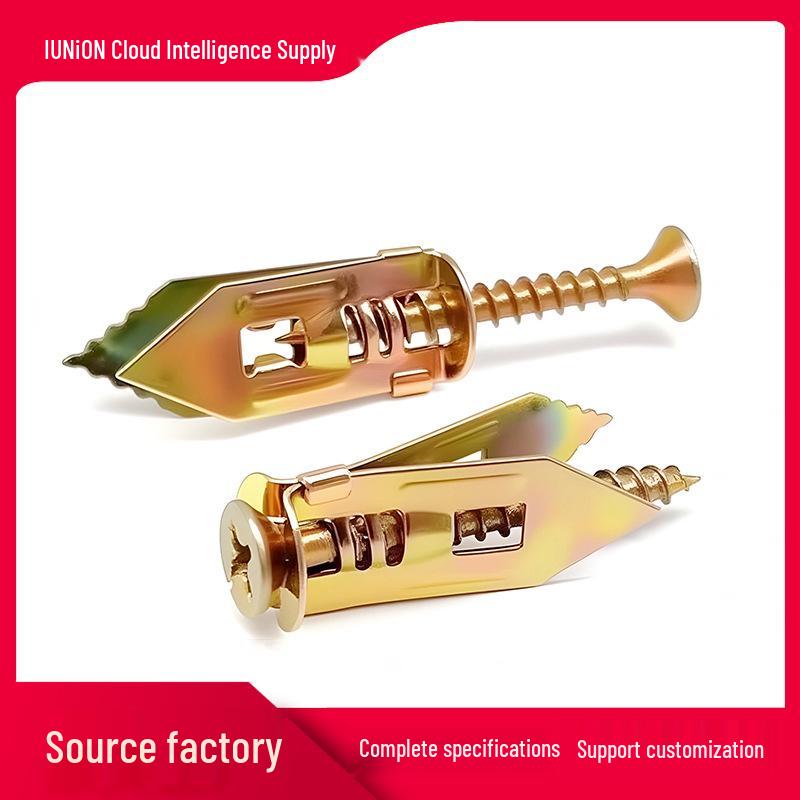 Colored Zinc Aircraft Expansion Screw for Drywall and Fiber Cement Board