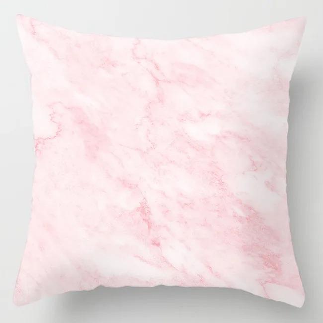 Pink Leaf Feather Pillowcase Office Living Room Home Pillowcase Car Ornaments