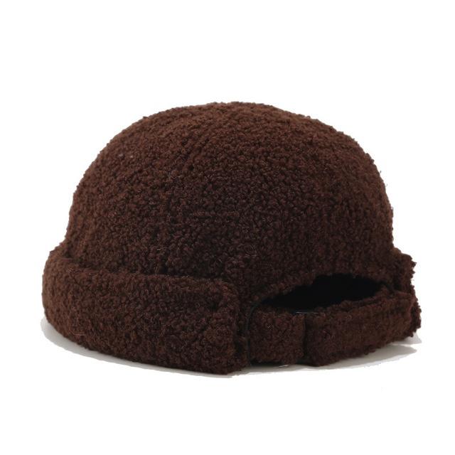 New Winter Warm Hip Hop Hat Women Man Hat Washed Retro Skullcap Adjustable Brimless Hat Breathable Hat Sailor Cap