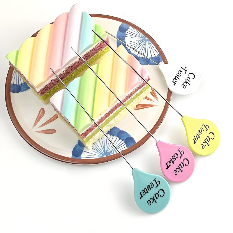 Testovací jehla na koláč Opakovaně použitelná nerezová jehla na testování koláčů Tyčinky na chléb Sušenky Muffin Palačinka Pečicí příslušenství