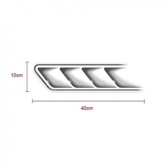 2× Car Sticker Auto Air Flow Fender Side Vent Decal Decor Universal Accessories