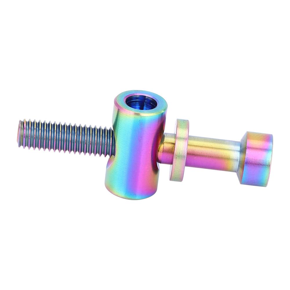 M5x30 35 40mm Titanlegierung Fahrrad Sattelstütze Bolzen Rundkopfschraube (Regenbogen M5x35)