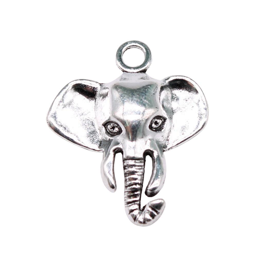 Antique Style Elephant Charms Metal Animal Pendants For DIY Jewelry Keychain Bag Accessories