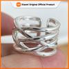 925 Sterling Silver Rings for Women Couple Minimalist Handmade Simple Interware Ring Fine Jewelry Gift Prevent Allergy