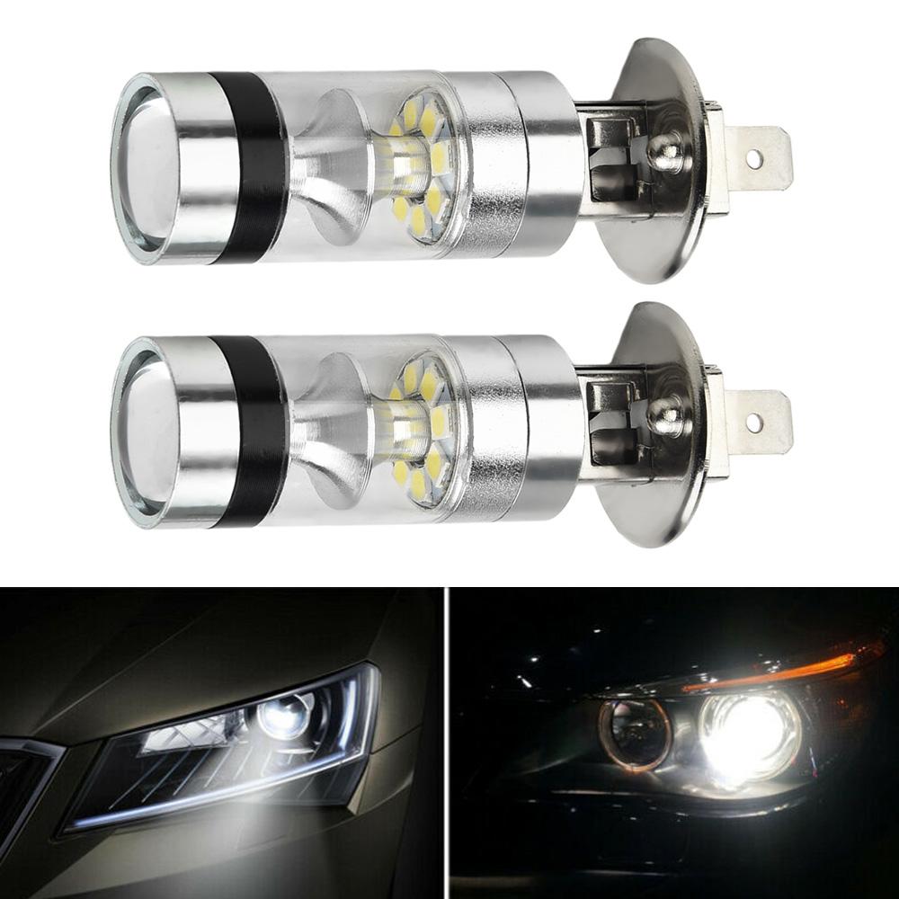 

2pcs H1 H7 1156 LED Lights Car Headlight Bulb 1000LM 6000K White Auto Lamp Bright Spotlights Automobile Headlamp 12V