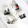 City Cafe Mug European 4-piece Set, Individual Box Gift, Vintage Parisian Feel