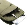 Single/Double Layer Nylon Colth Belt Waist Bag Men Phone Pouch Waist Fanny Pack Mobile Phone Bags
