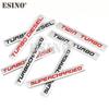 Car Styling Turbo Diesel Twin Turbo Turbocharged Supercharged 3D Metal Alloy Adhesive Emblem Sticker Car Body Badge