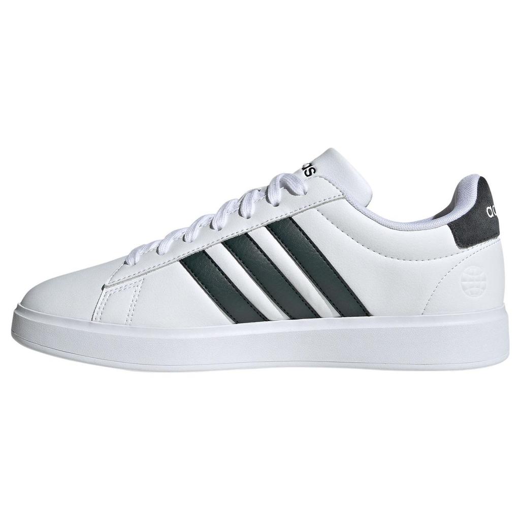 Adidas Neo Grand Court 2 Non-Slip Durable Low-Top Sneakers Unisex Sneakers Black White GW9204