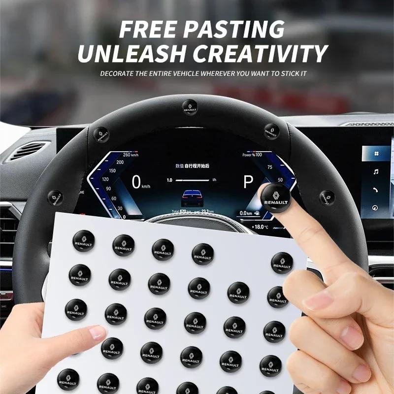 2026 Het För Renault Interiördekaler 2/5/10 St Bil Dörr Nyckelhålsklistermärke Låsskydd Anti-blockeringsdekal För Renault Fluence
