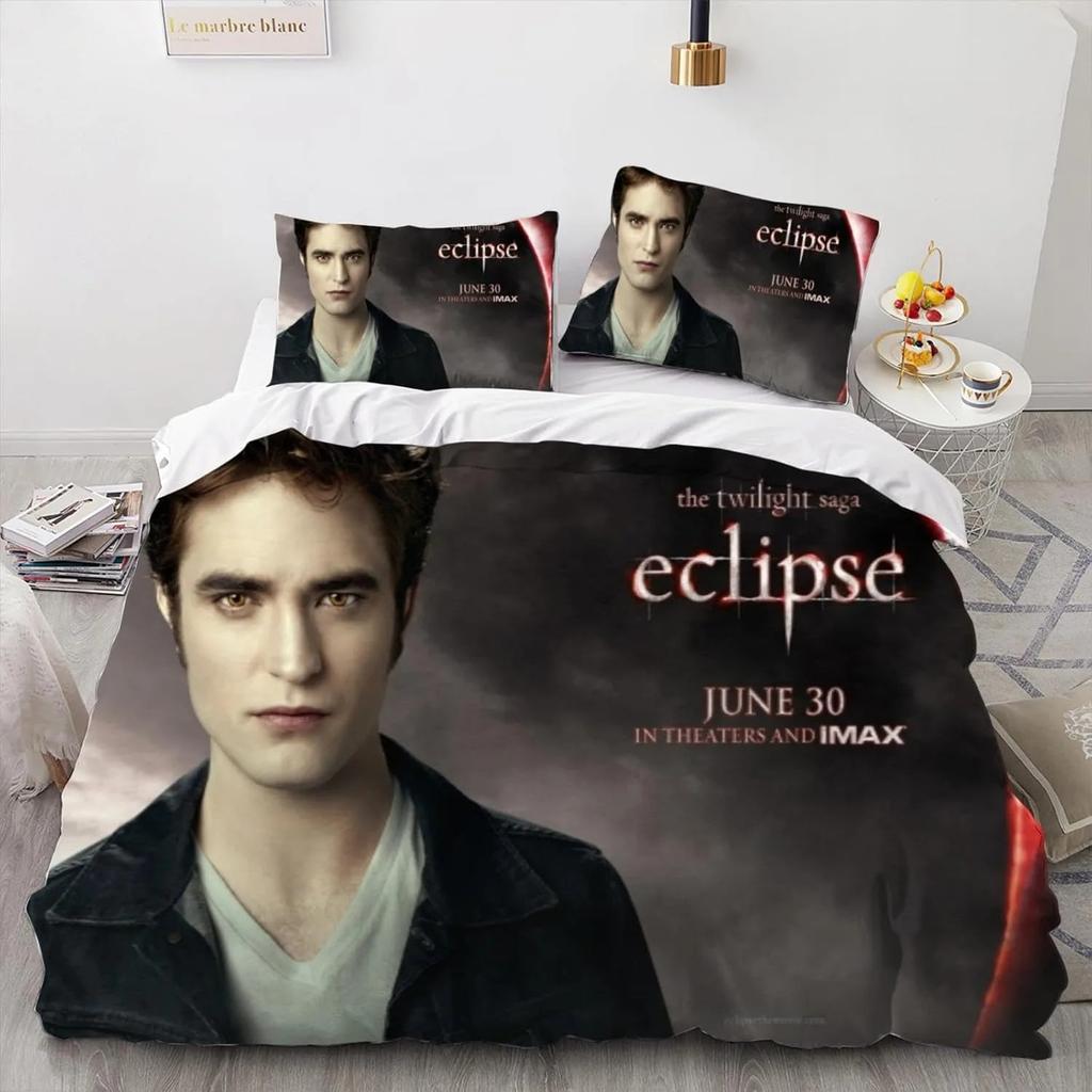 Die Twilight Saga Bettwäsche-Set Einzelbett Twin Full Queen King Size Bettwäsche-Set Vampir-Mädchen Bettbezug Bettwäsche Anzug Geburtstagsgeschenk