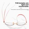 Fashion Metal Oversized Frames Presbyopia Glasses Ultra-Lightweight Reading Glasses Women'S Ins Style Popular Eyeglasses