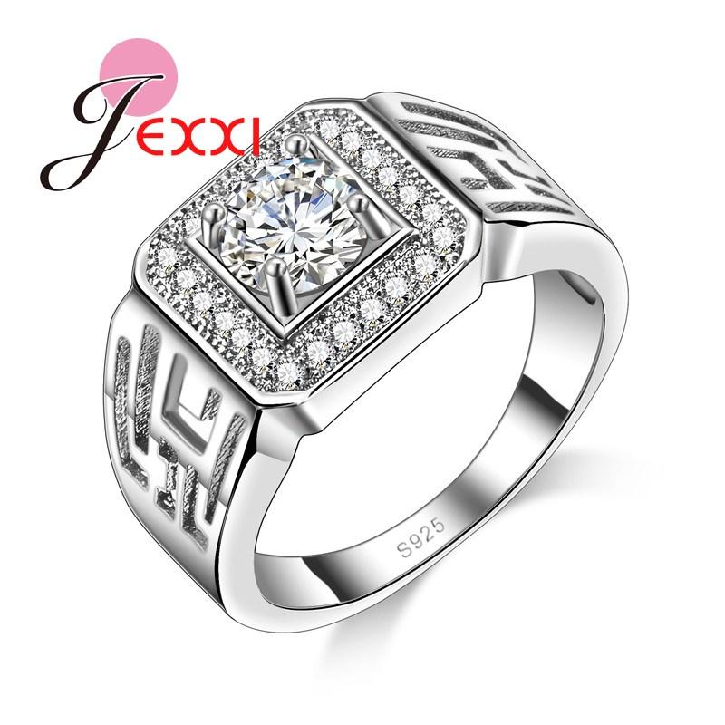 Hot Promotion 925 Sterling Silver Rings Women Party Wholesale Price Zircon Rhinestone New Arrival Engagement Gift