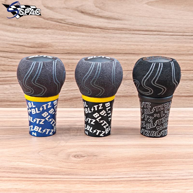 JDM Blitz Ultra Graffiti Suede Leather Gear Shift Knob Racing Sports Car Manual Transmission Stick Shifter Lever for Universal