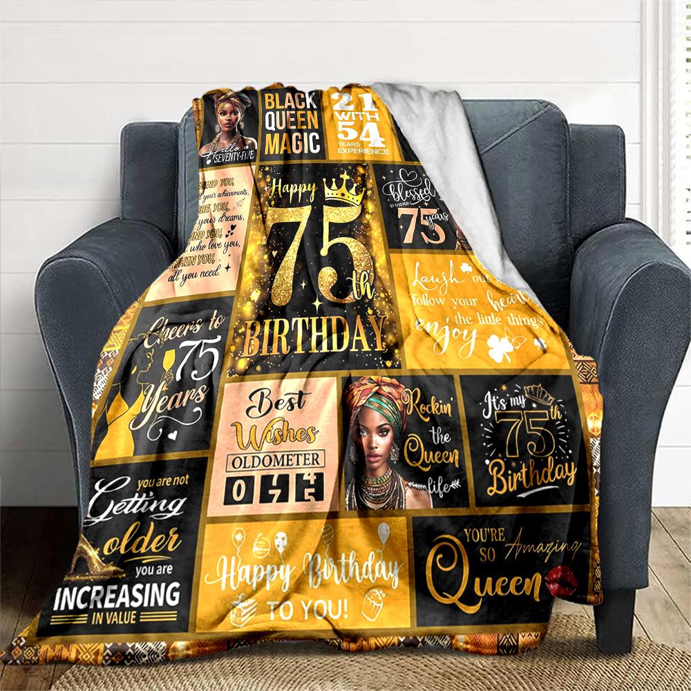 Black Queen Magic Celebration Cozy Blanket Comfortable ure Throw For Sofa Couch Office Bed Picnics Ideal for All Seasons Modern Perfect Gift Y36