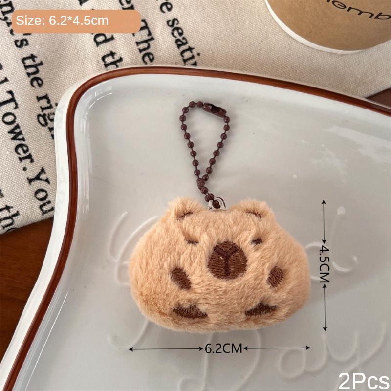 

2 шт. Новый милый плюшевый кулон-кукла для девочки, мультяшный кулон-кукла на цепочке, маленькая брошь в виде морской свинки