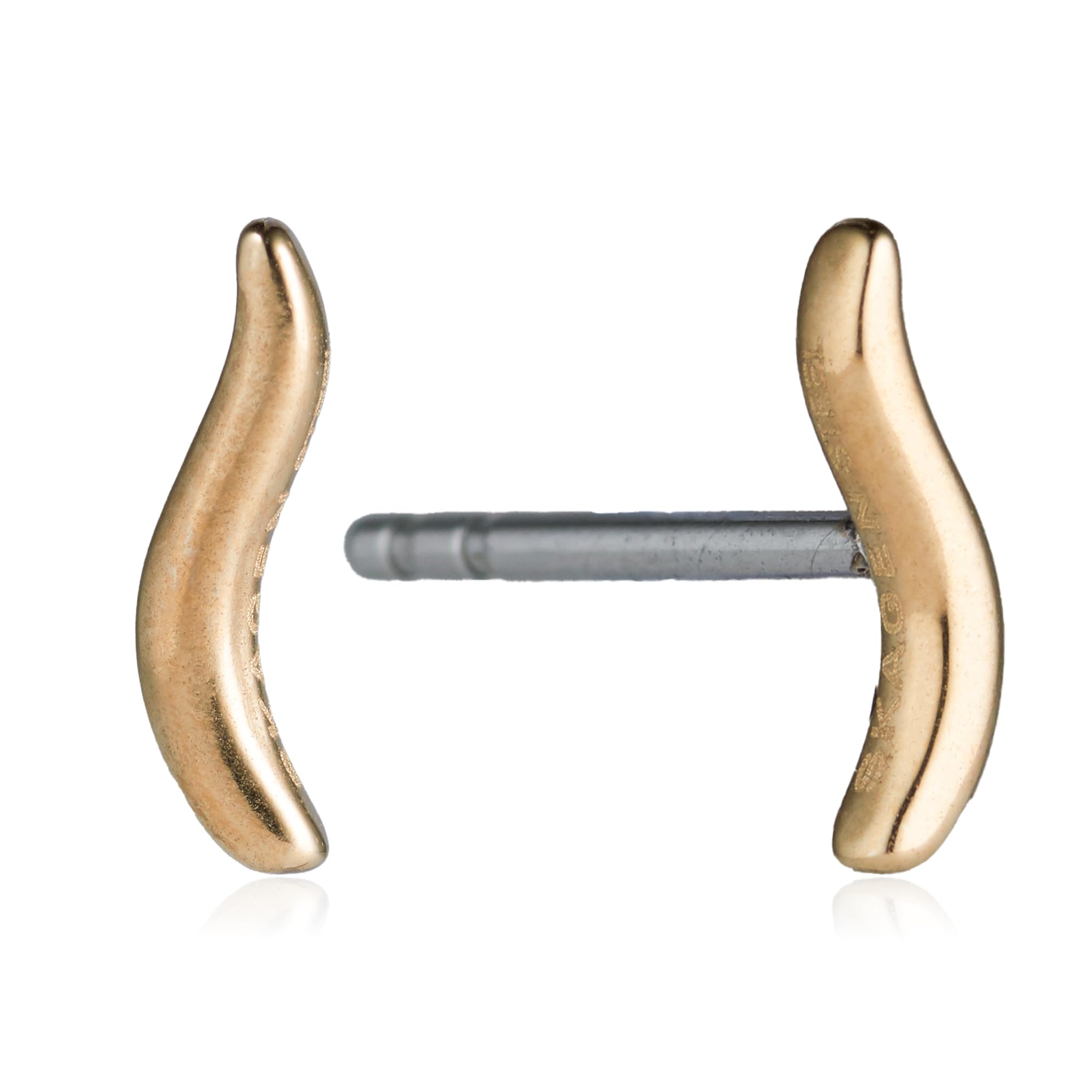 

Skagen ESSENTIAL WAVES Gold Tone Stainless Steel Stud SKJ1782710 Women s Earrings,