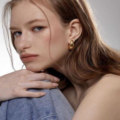 Boucles d'oreilles ANON Noix Géantes _Or