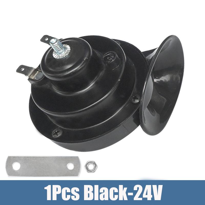 12V 24V 48V Super Loud Motorcycle Waterproof Snail Horn Sound Monophonic Scooters Motorcycle Accessories Electric Moped Horn