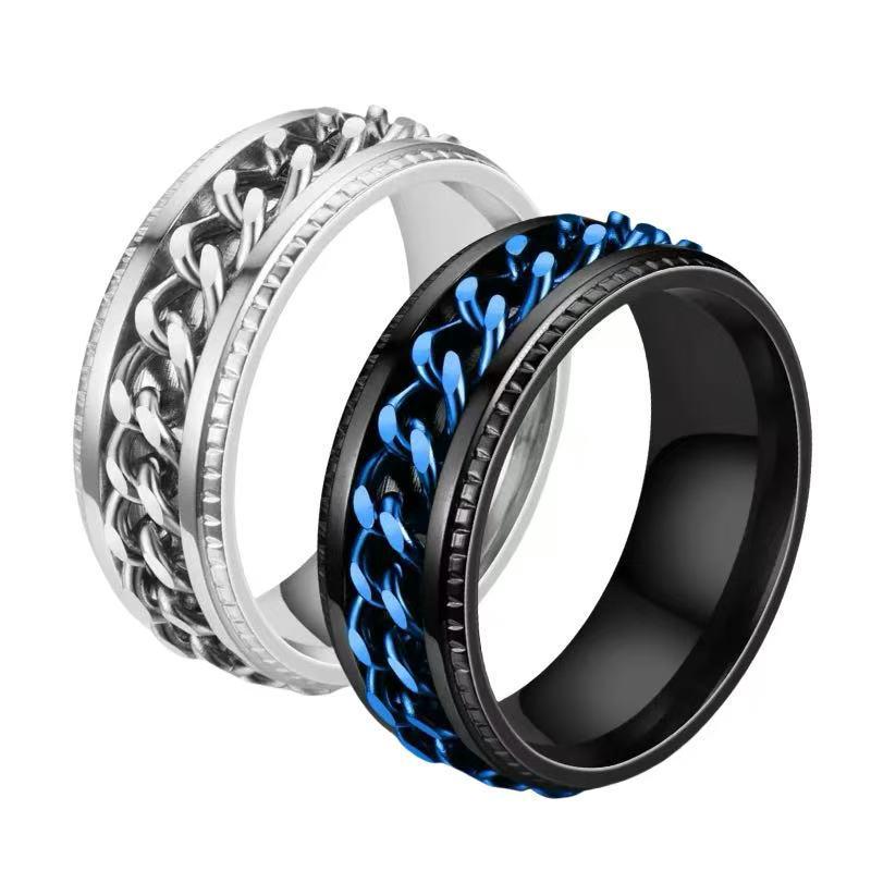 Herren Trendring aus Edelstahl - Langlebiges, nicht verblassendes Titanband