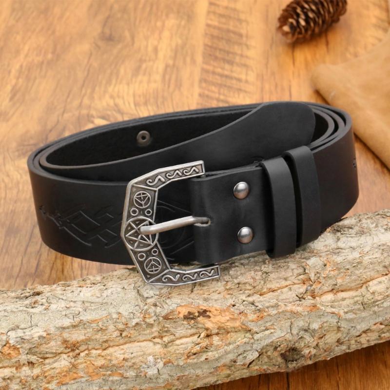 Set of 2pcs Medieval Style Alchemist Bottle Waist Pouch Belt Set For Role Playing Costume Accessories PU Leather