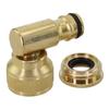 90-degree Connector Brass Hose Connection Garden Quick Coupling Adapter
