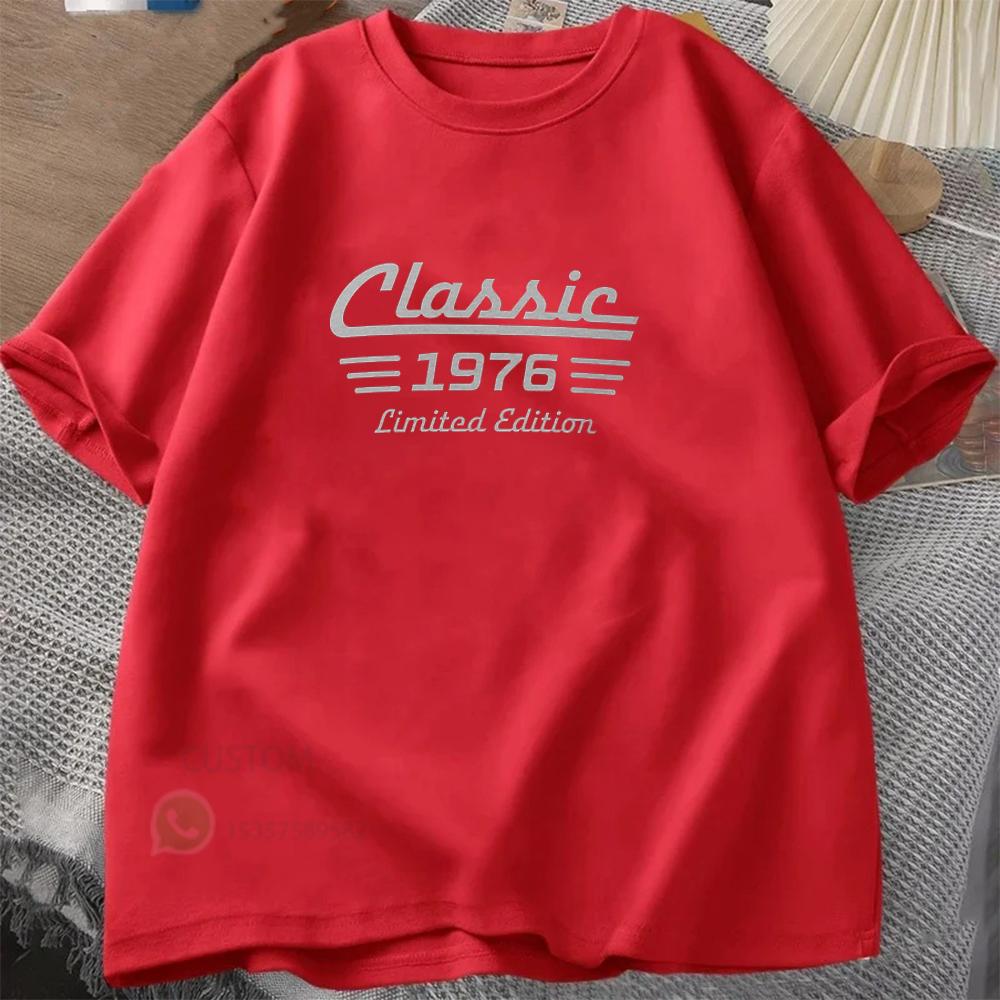 50th Birthday Graphic Mens TShirt Cotton Oneck Shortsleeved Tee Summer Retro TShirt Casual Tshirts Oversized Tops Streetwear