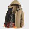 Graphene Cotton Mid-Length Winter Jacket for Men 2024 – Ideal for Middle-Aged & Elderly, Plus Velvet Thick Dad Wear