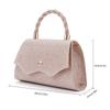 Fashion Pure Color Evening Bag Rhinestones Large Capacity Clutch Bag Women Handbag For Wedding Party