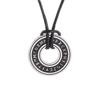 Island Severský Vegvisir Helma Runový Kruh Hrůzy Nerezová Ocel Přívěsek Kožená Šňůrka Řetízek Amulet Pánské Šperky