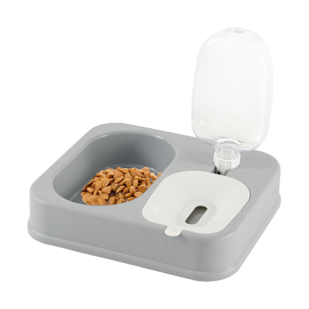 Cat Dishes For Food And Water 2 In 1 Raised Pet Feeding Bowl Double Dishes Bunny Food Water Dispenser Set Automatic Waterer