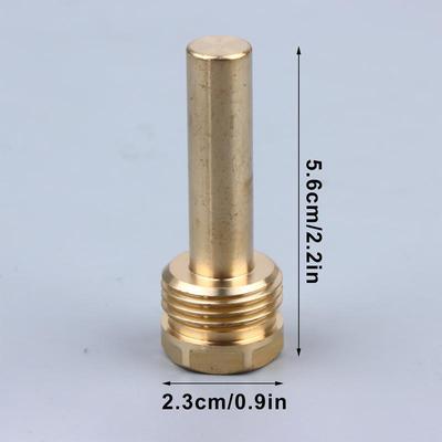 56mm Brass Protection Tube with Embedded Copper Bushing for Advanced Temperature Sensor Retrofit Projects