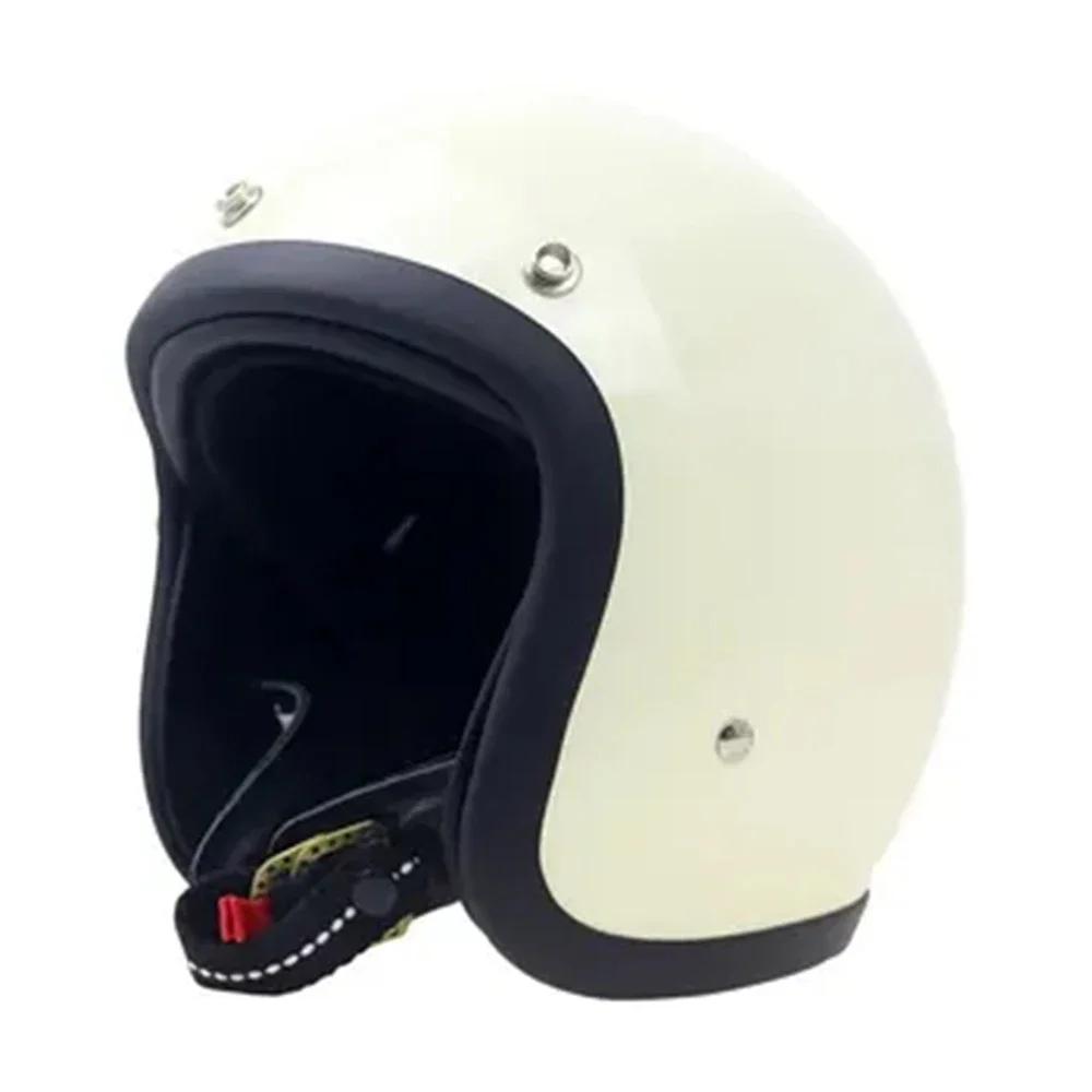 Retro Motorcycle Helmet Open Face ECE DOT Approved Moped 3/4 Vintage Low Profile Japanese Style Half Helmet Men Women Casco Moto