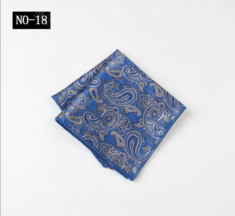 Men'S Handkerchief Square Towel Polyester Cashew Flower Suit Pocket Towel Dress Square Towel