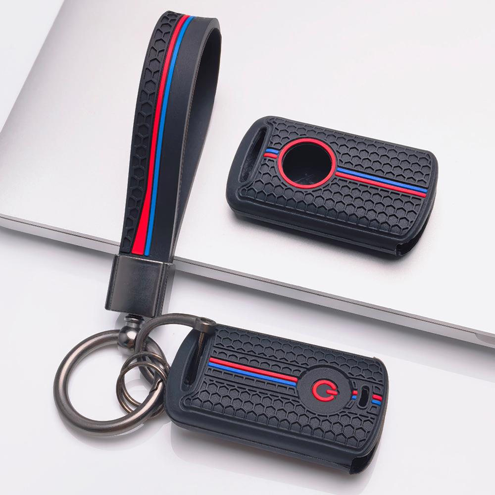 Moto Key Cover for Honda PCX Forza SH150 SH300 XADV Vario Scoopy Yamaha Nmax Xmax Aerox Filano Lexi Fazzio Freego TMAX with Keychain Key Fob Protector