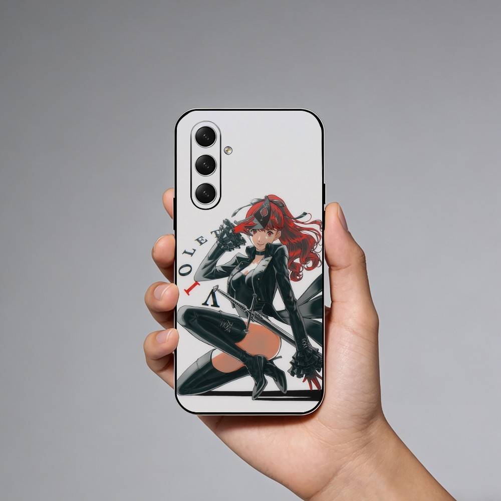 Fashion P-Persona 5 Phone Case For Samsung Galaxy A73,A72,A71,A70,A52,A51 Others Soft Black Cover
