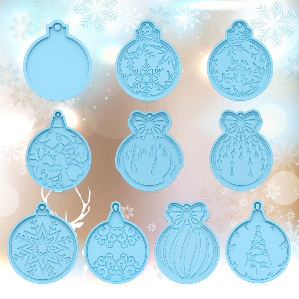 Resin Crafts Cake Tools Candy Chocolate Silicone Moulds Christmas Ball Mold Jewelry Making Tool Keychain Molds