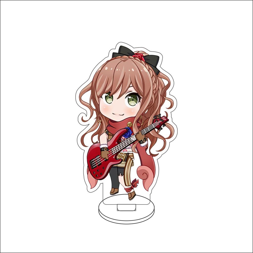 10CM Anime BanG Dream! Figure Stand Model Tsukushi Futaba/Nanami Hiromachi/Mashiro Kurata Cute Desk Decor Standing Sign Gifts